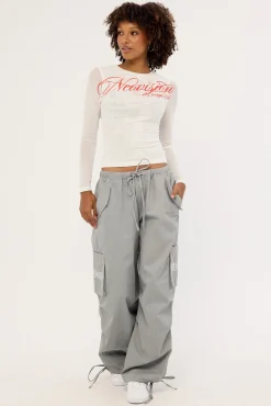 Arcane Mesh Long Sleeve White