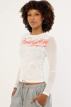 Arcane Mesh Long Sleeve White