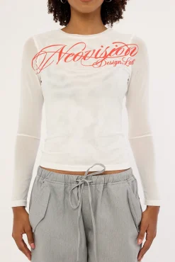 Arcane Mesh Long Sleeve White