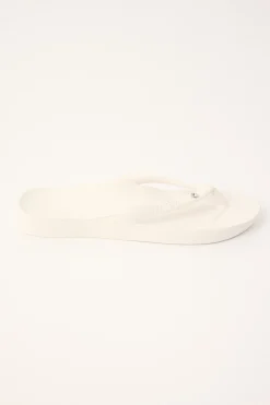Arch Support Thongs White Crystal