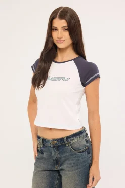 Archived Raglan Mini Tee White