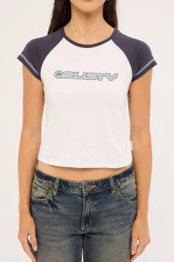 Archived Raglan Mini Tee White