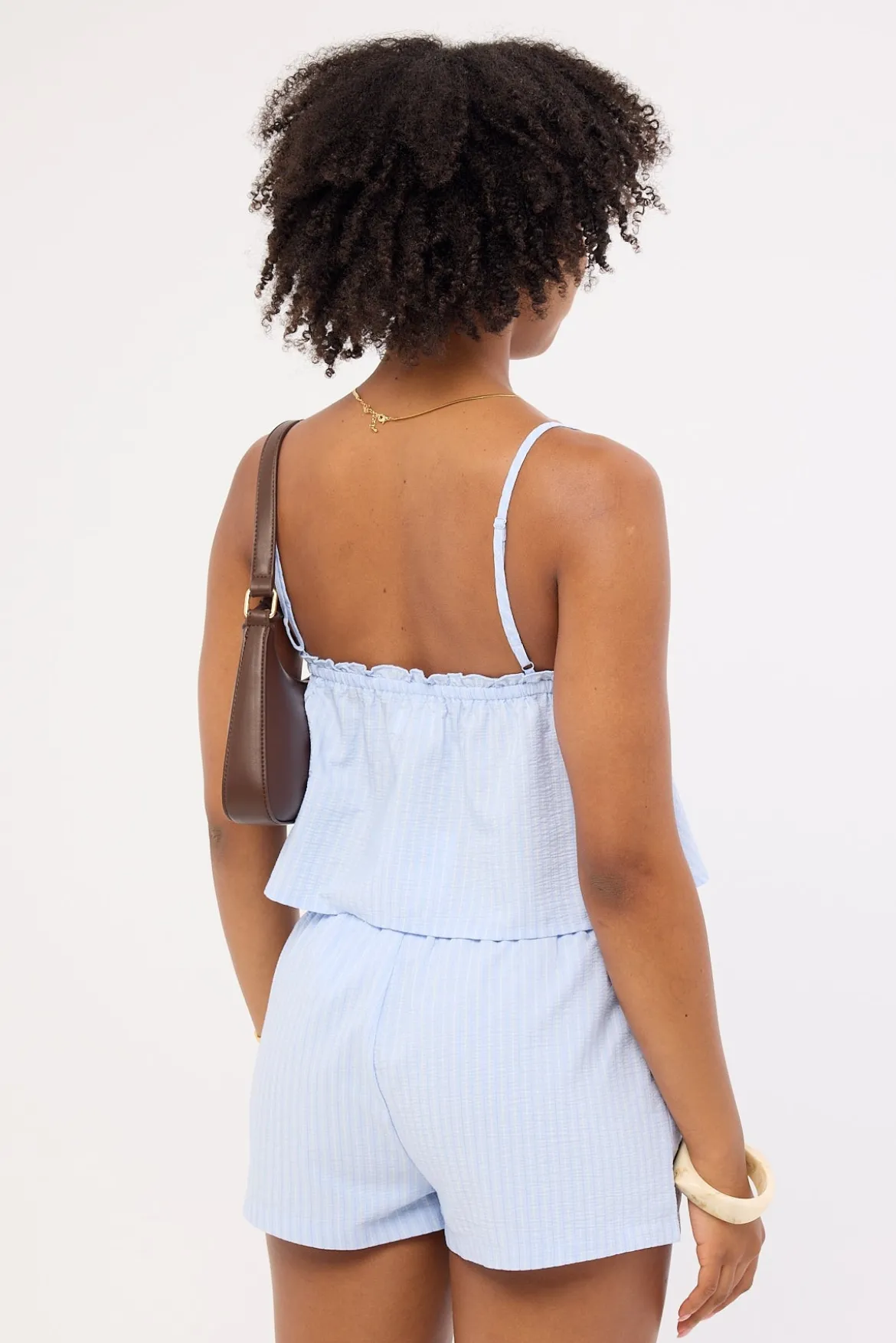 Ari Stripe Cami Top Blue Stripe