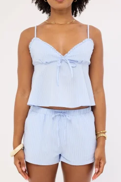 Ari Stripe Cami Top Blue Stripe