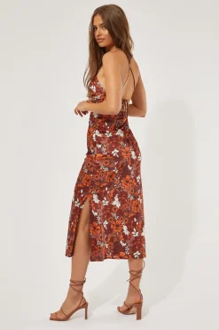 Arizona Tie Up Midi Dress Arizona Print