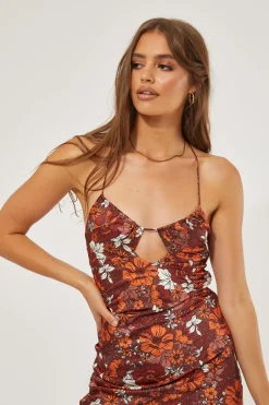 Arizona Tie Up Midi Dress Arizona Print