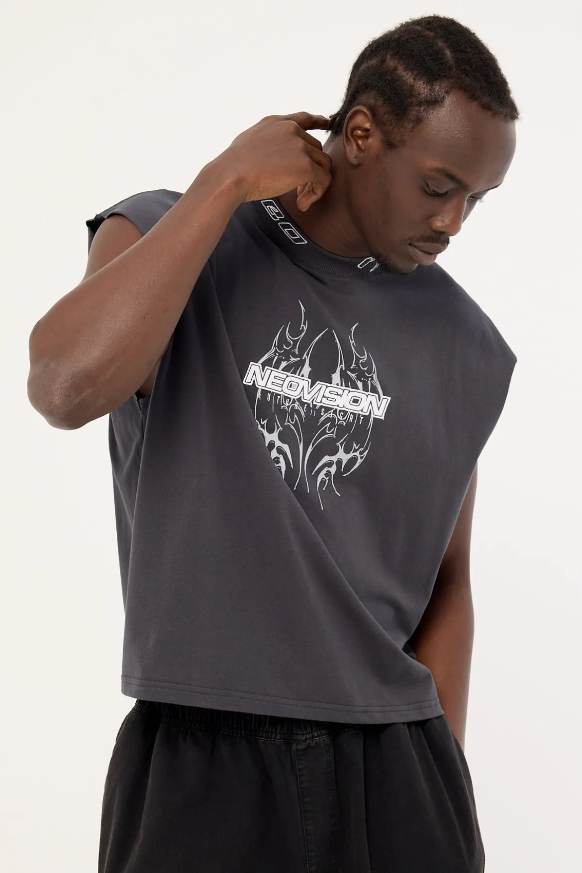 Arkos Cropped Muscle Tank Asphalt