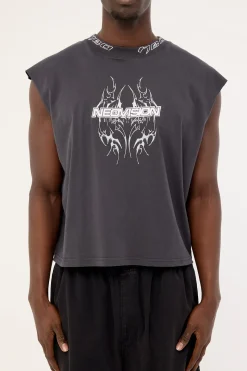 Arkos Cropped Muscle Tank Asphalt
