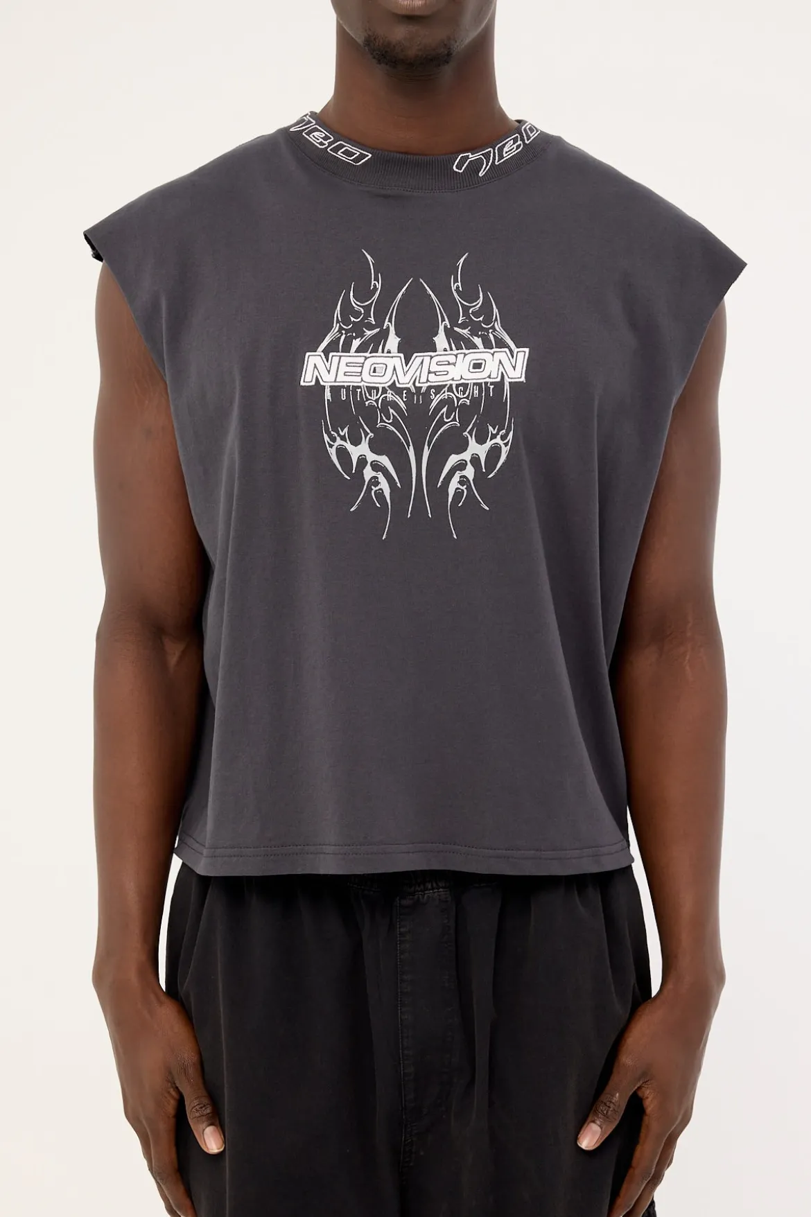 Arkos Cropped Muscle Tank Asphalt