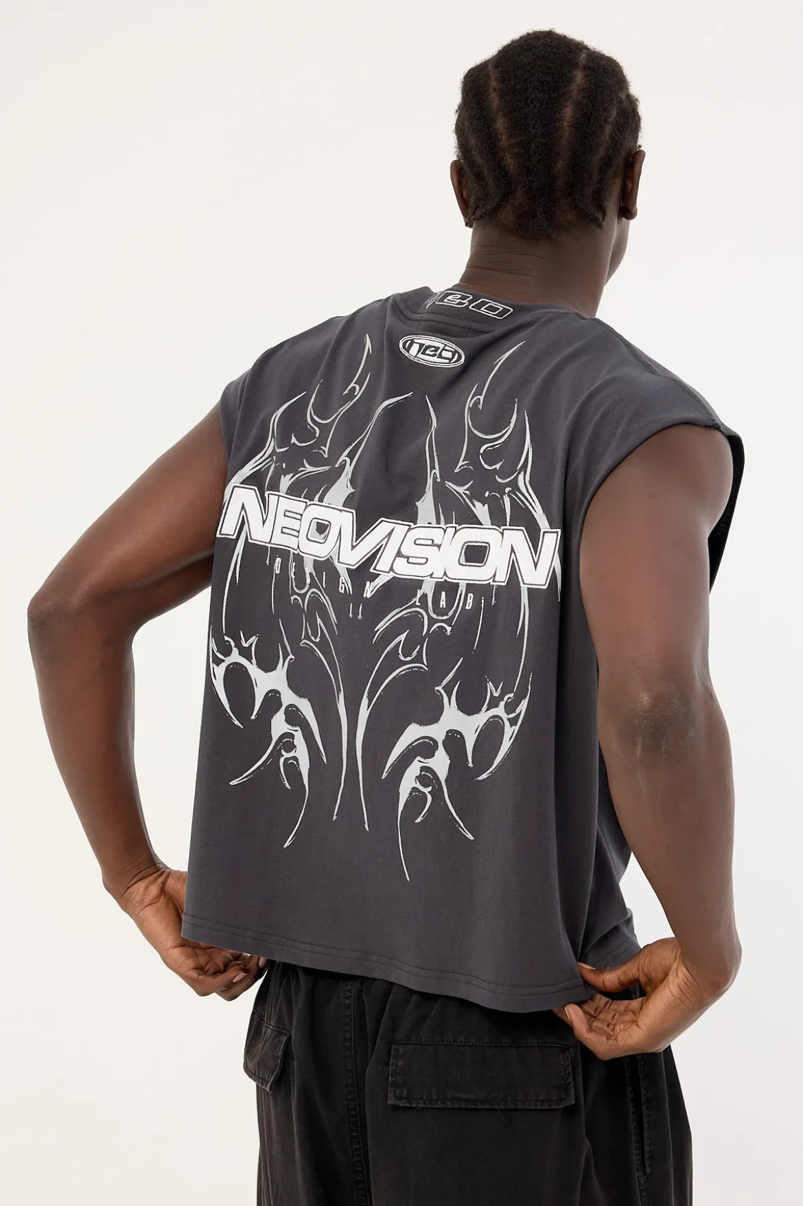 Arkos Cropped Muscle Tank Asphalt