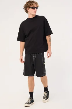 Artful Dodger Elastic Waist Boardshort Black