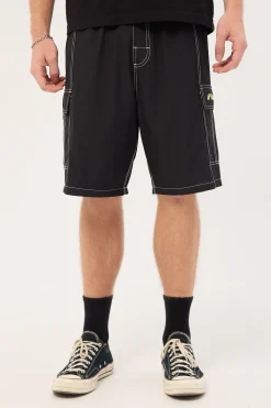 Artful Dodger Elastic Waist Boardshort Black