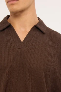 Arthur Boxy Polo Brown