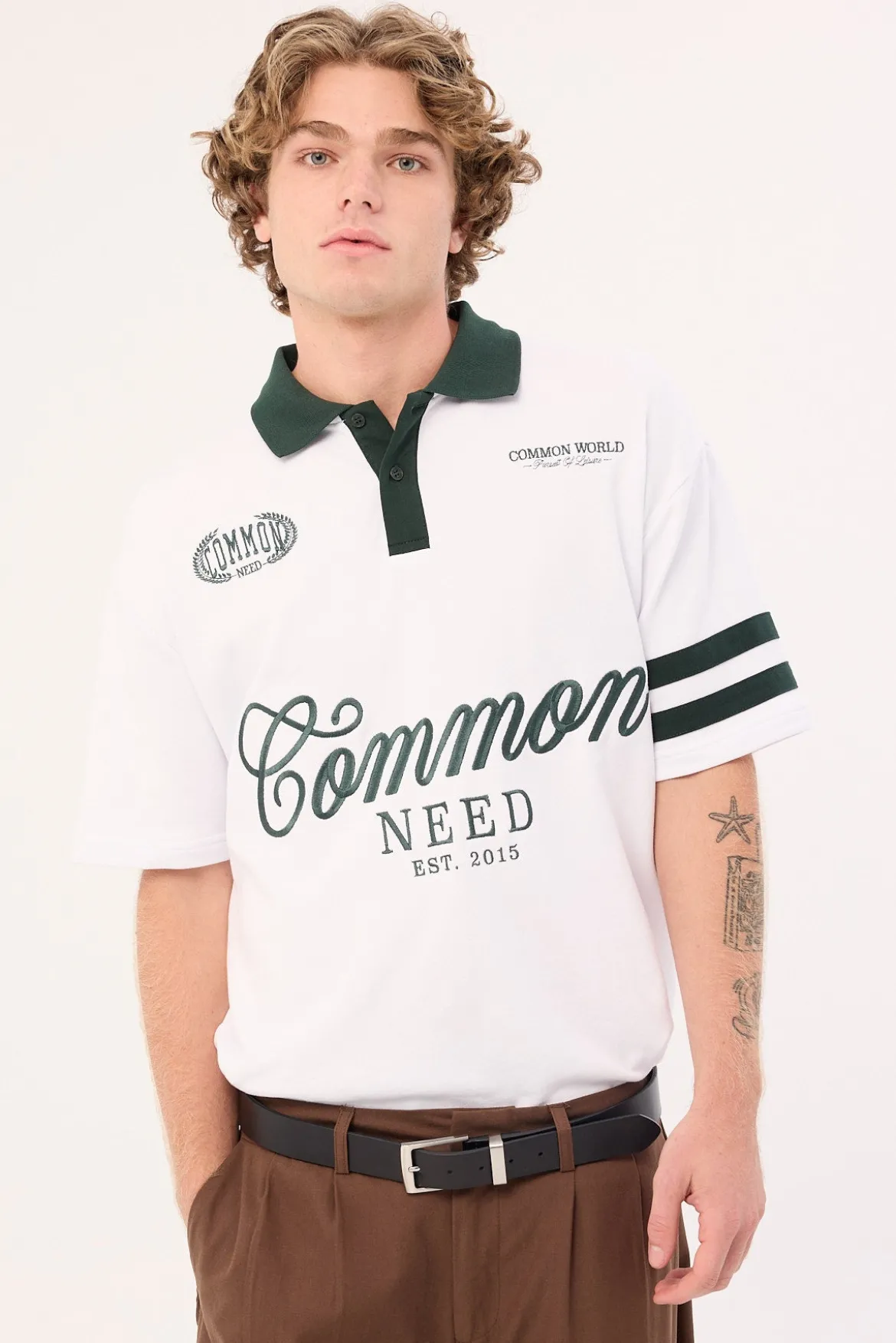 Ascend Short Sleeve Rugby Polo White