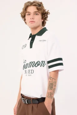 Ascend Short Sleeve Rugby Polo White