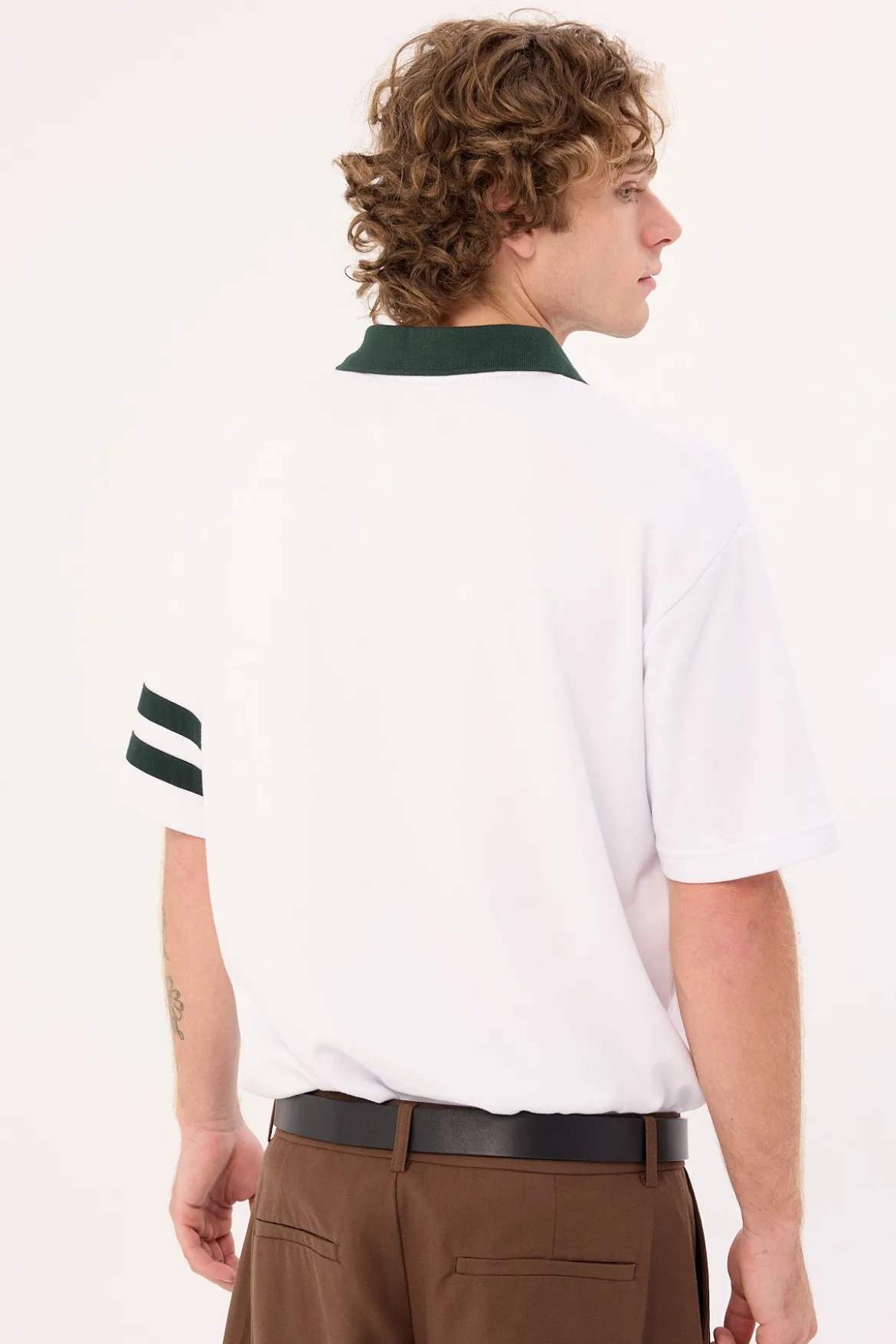 Ascend Short Sleeve Rugby Polo White