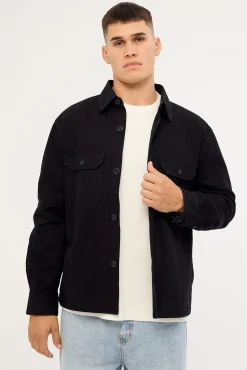 Ascent Heavyweight Overshirt Washed Black
