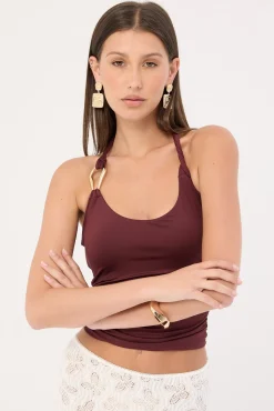 Ash Tank Top Cabernet