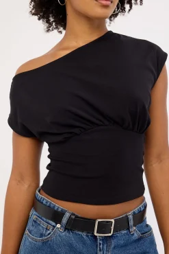 Asta Cinched Waist T-shirt Black