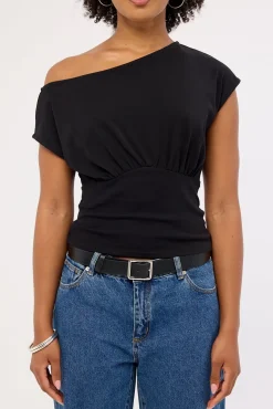 Asta Cinched Waist T-shirt Black