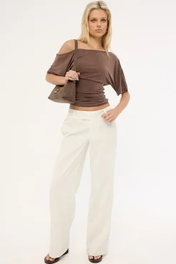 Astaire Mid Rise Pant Cream