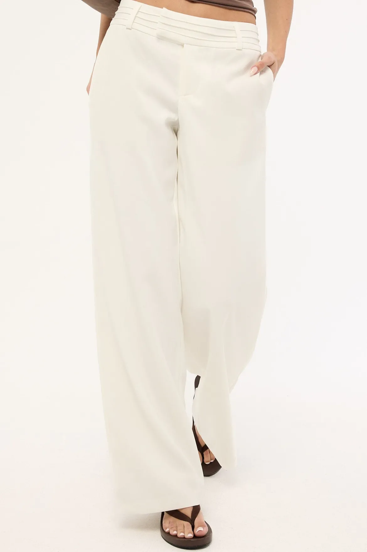 Astaire Mid Rise Pant Cream