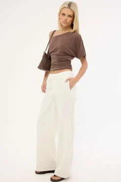 Astaire Mid Rise Pant Cream