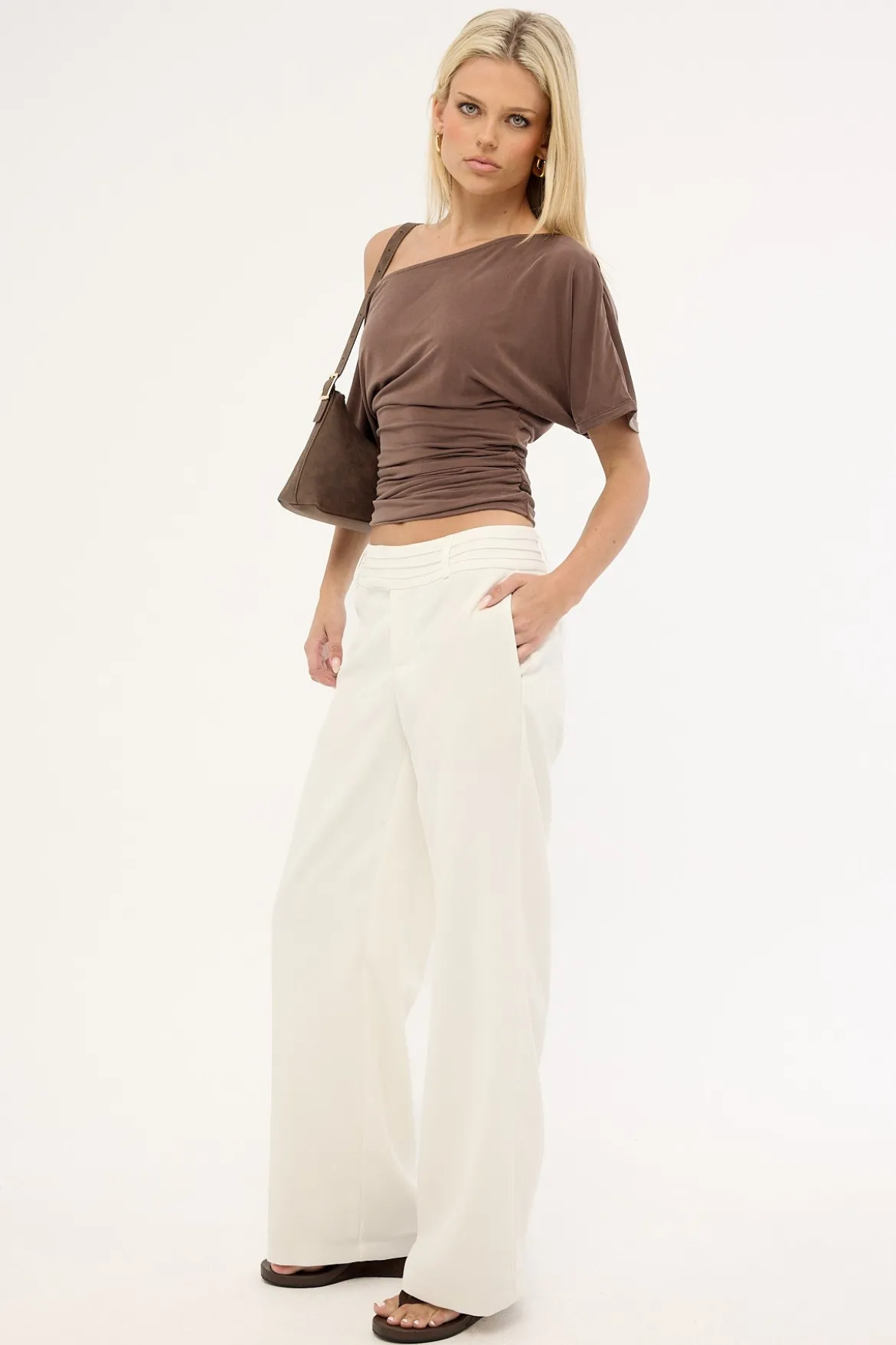 Astaire Mid Rise Pant Cream