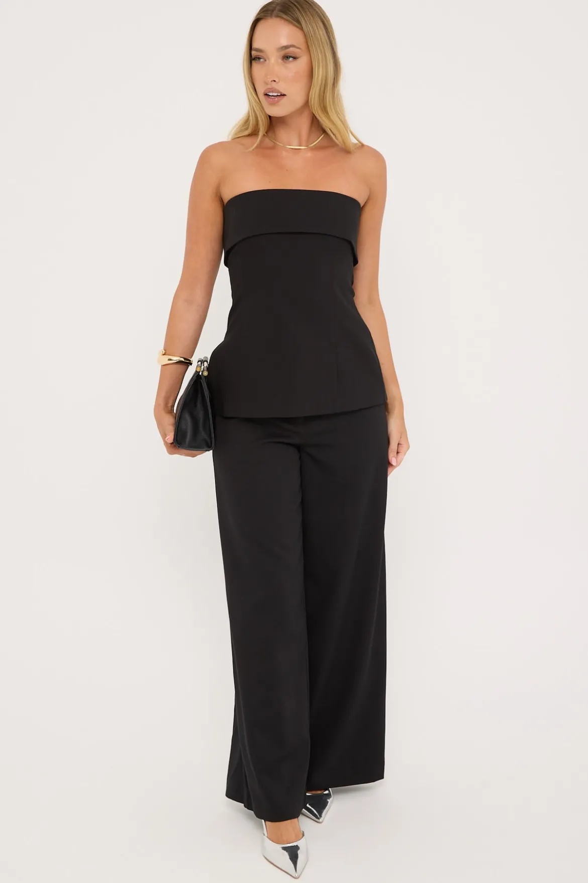 Astrid Mid Rise Pants Black