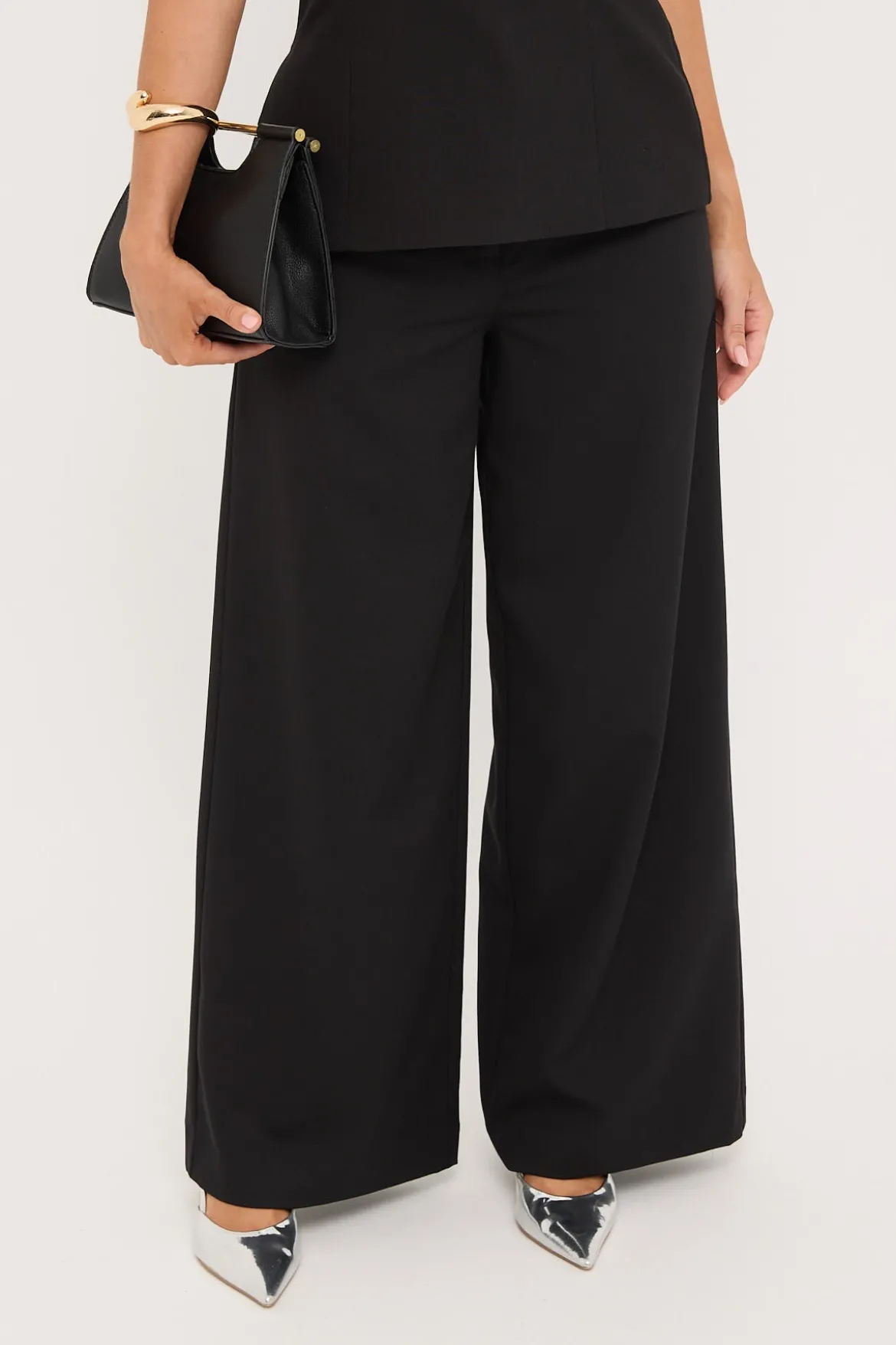 Astrid Mid Rise Pants Black