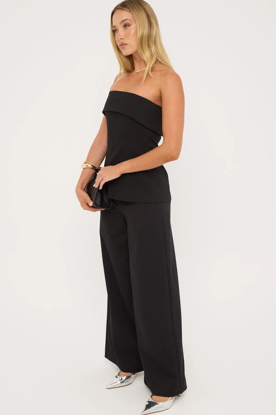 Astrid Mid Rise Pants Black