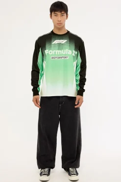 Athletic F1 Mesh Jersey Shift Green/Black