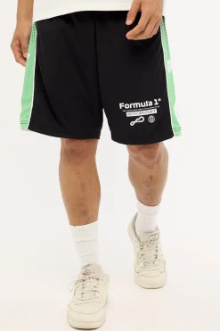 Athletic F1 Shift Mesh Short Black/Green