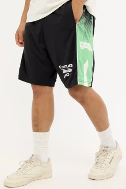 Athletic F1 Shift Mesh Short Black/Green