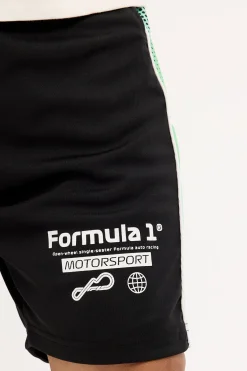 Athletic F1 Shift Mesh Short Black/Green