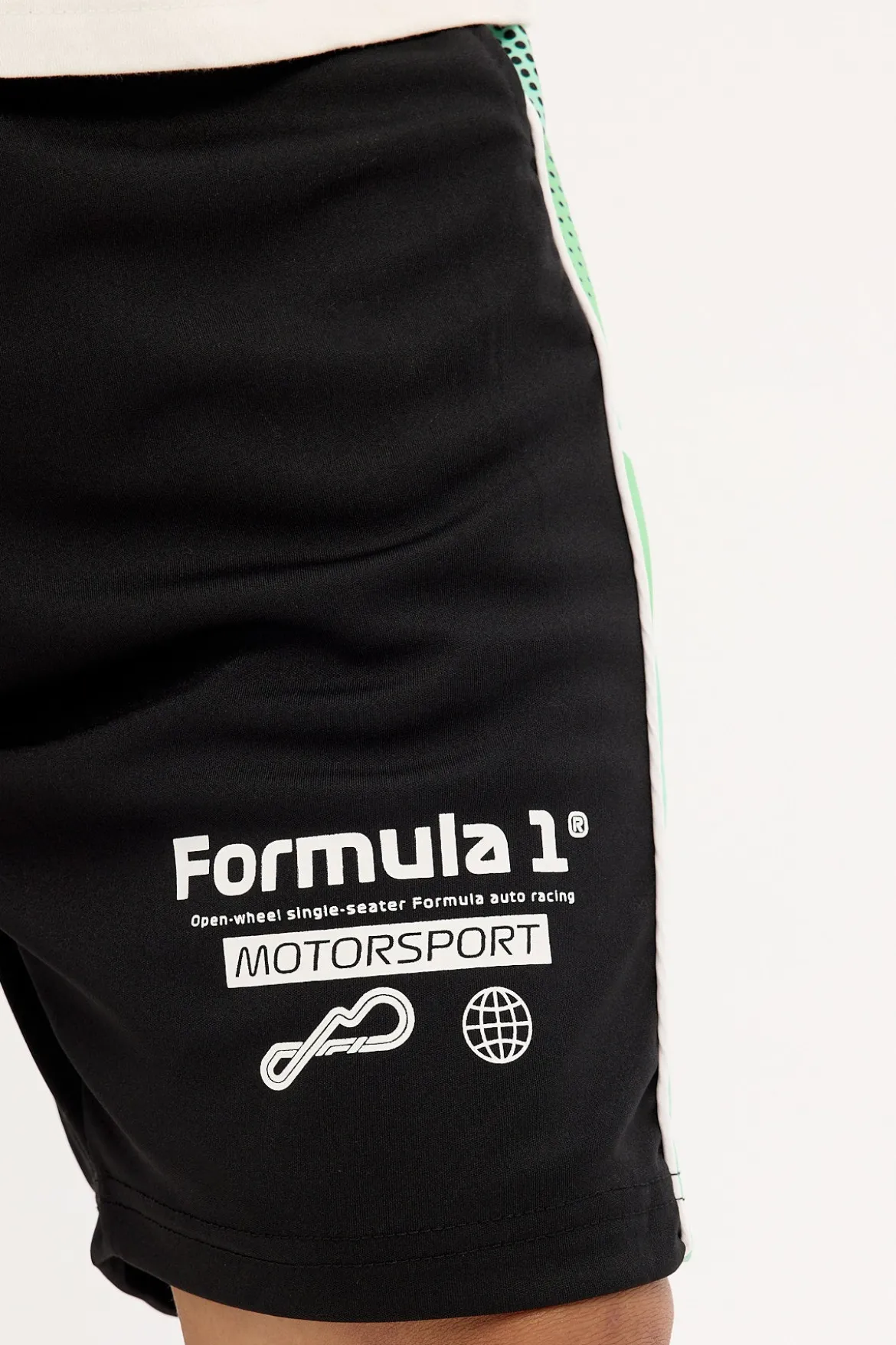 Athletic F1 Shift Mesh Short Black/Green