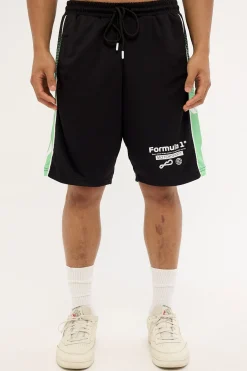 Athletic F1 Shift Mesh Short Black/Green
