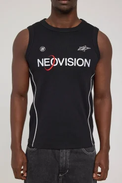 Atomic Bound High Neck Tank Black