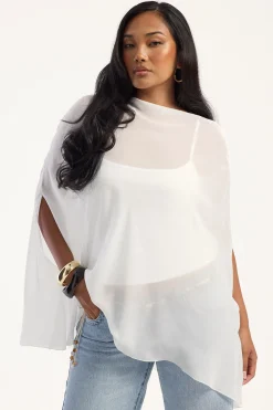 Aura Poncho Porcelain
