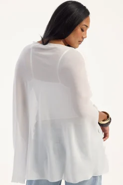 Aura Poncho Porcelain