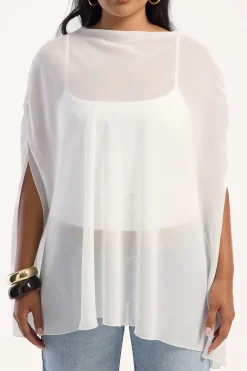 Aura Poncho Porcelain