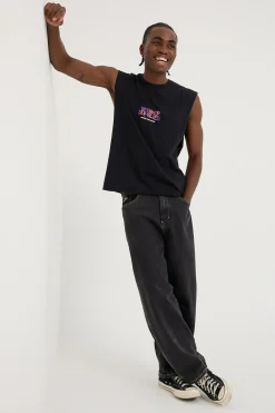Avoidance Muscle Tee Washed Black