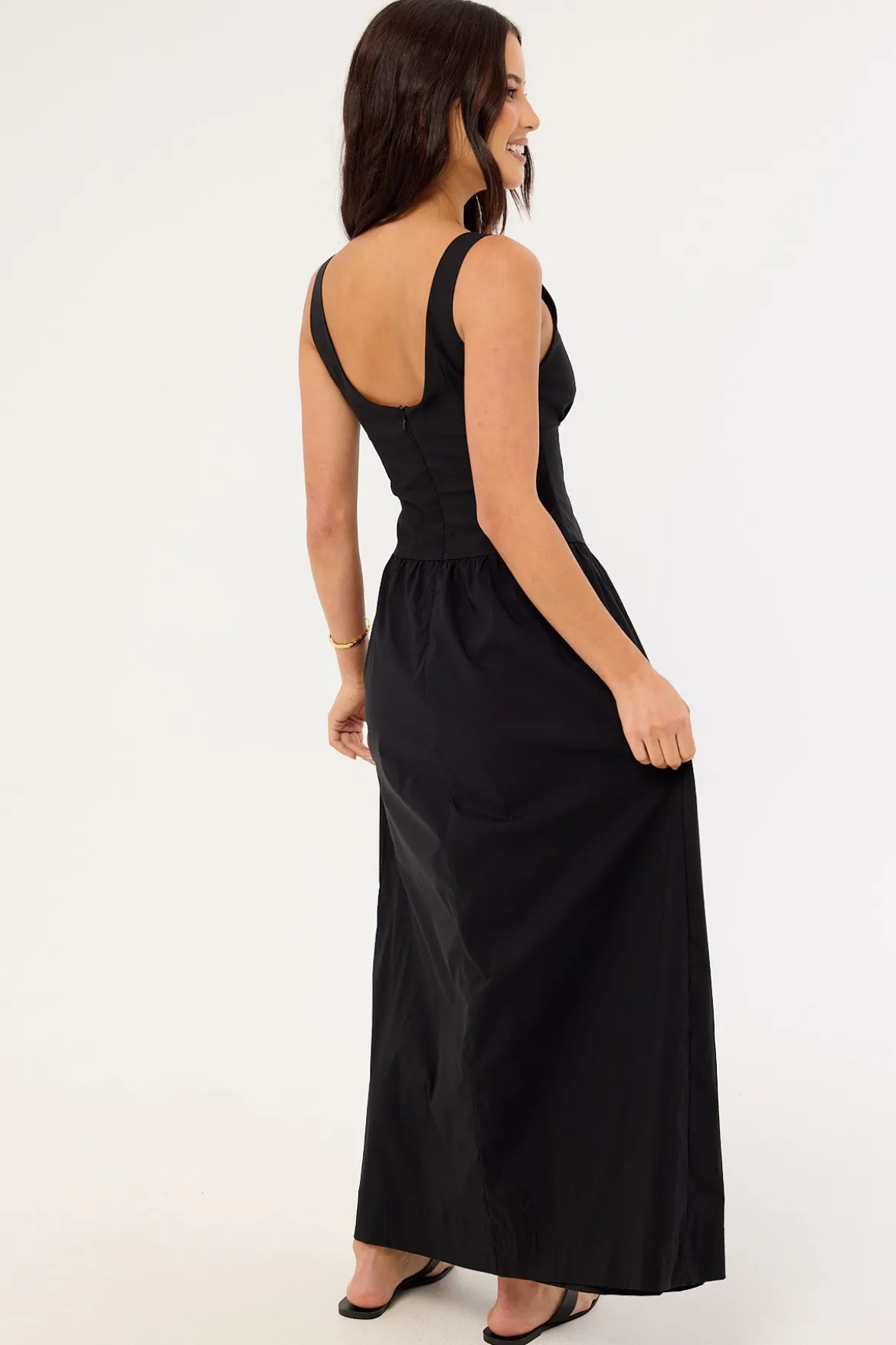 Ayana Corset Maxi Dress Black