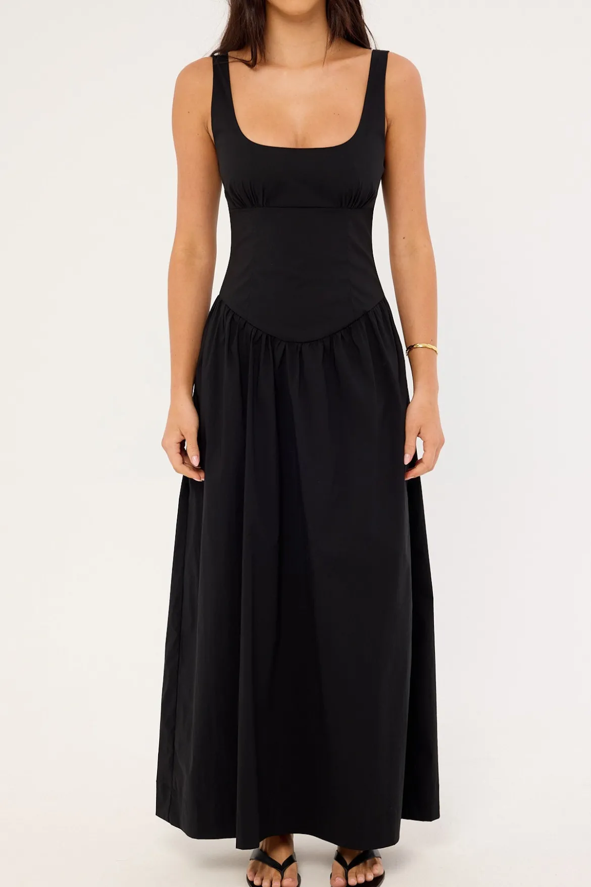 Ayana Corset Maxi Dress Black