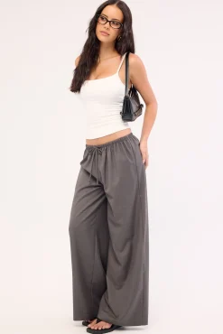 Azalea Mid Rise Pant Charcoal