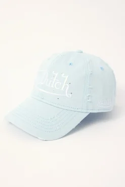Baby Blue Diamonte Cap Blue