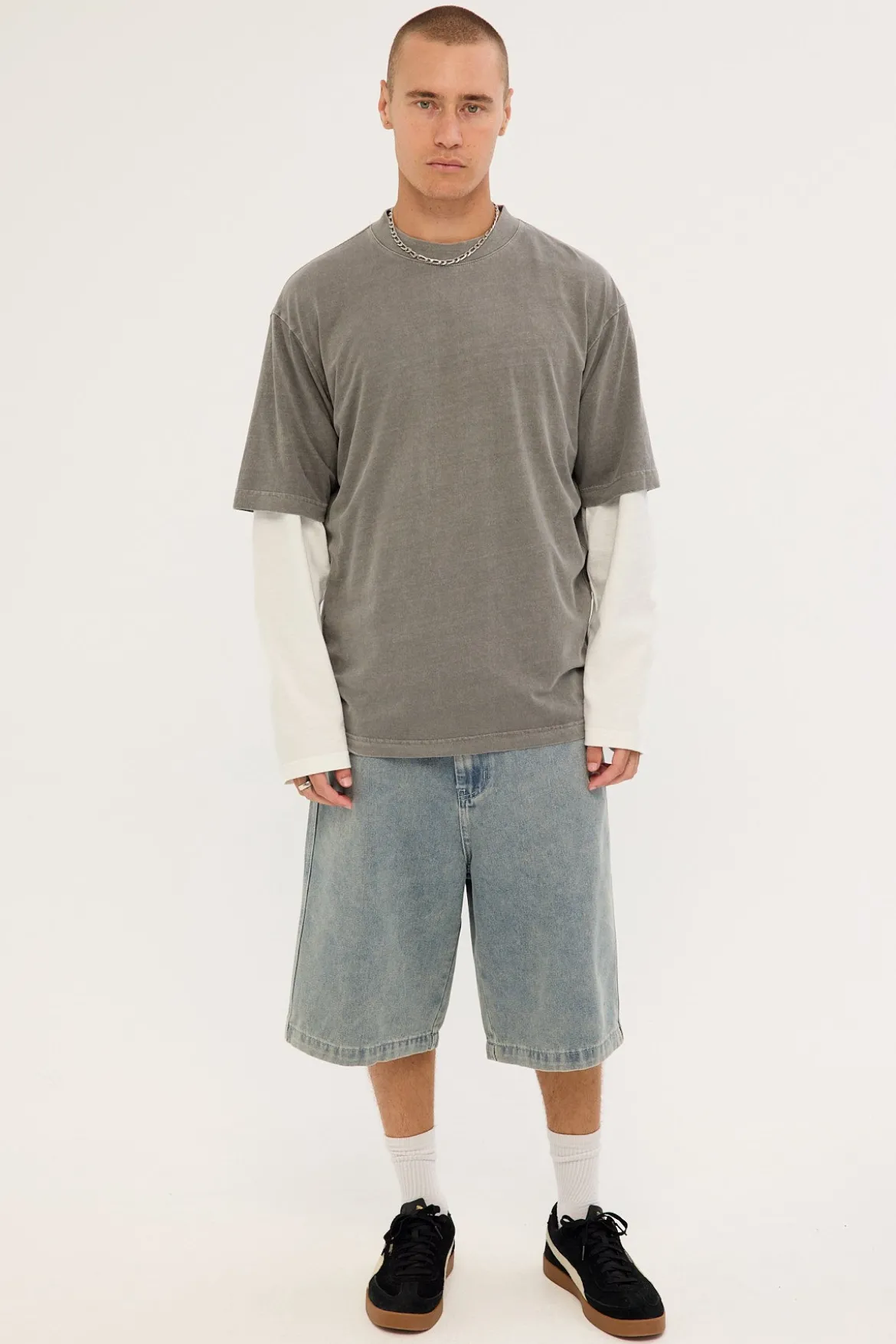 Baggy Bull Denim 91 Short Vintage Blue Pink
