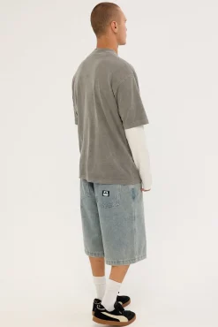 Baggy Bull Denim 91 Short Vintage Blue Pink
