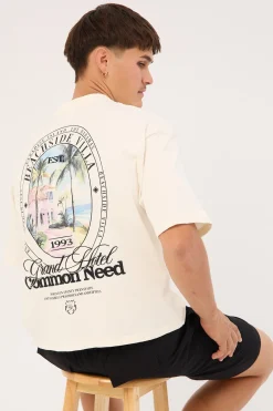 Bahamas Cropped Heavyweight Easy Tee Cloud White