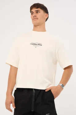 Bahamas Cropped Heavyweight Easy Tee Cloud White